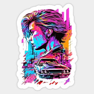 Neon Cyberpunk Driver - V1.01 Sticker